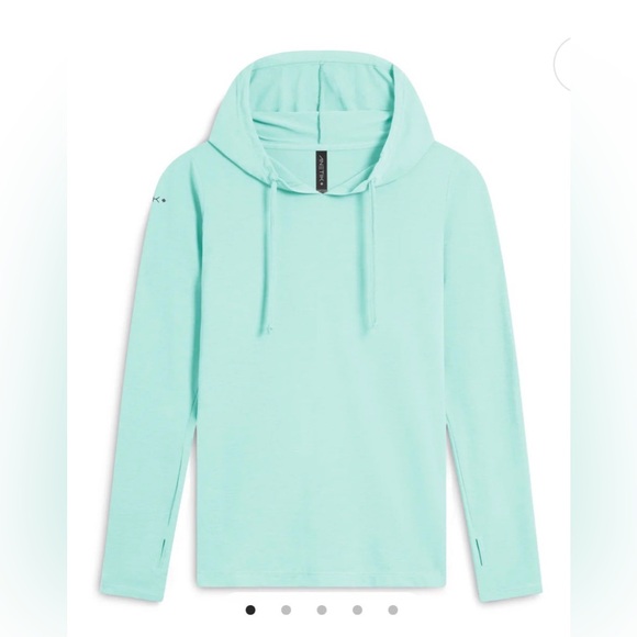 Anetik Tops - ANETIK Breeze Tech Hoody Seafoam Heather Surf Fish Outdoors $75